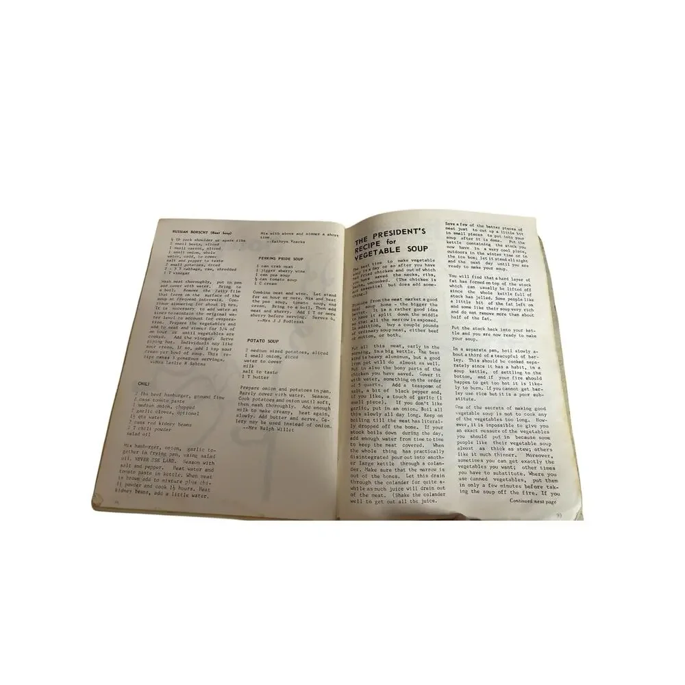 Vintage 1957 Holy Family Parish Cookbook Eisenhower Recipes Silver Jubilee Rare